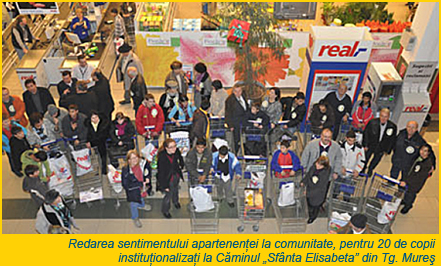 Copii si rotarieni la Real, Tg. Mures 2010